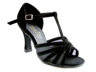 dansschoenen zwart nubuck mesh  
